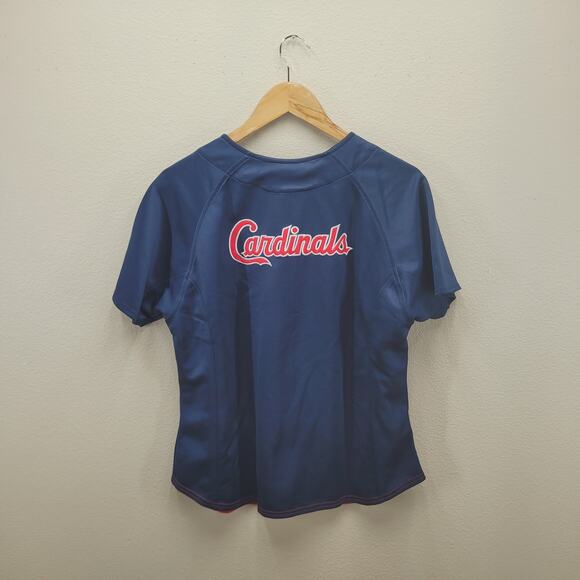 VTG Y2K Nike Cardinals Jersey Womens L Embroidered Button Up - Picture 4 of 7